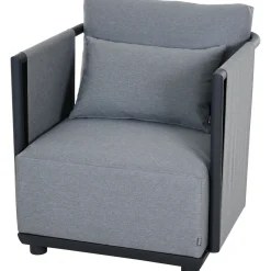 Loungemöbel*SIENA GARDEN Adeyra Loungesessel | Texfabric hellgrau-mix