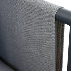 Loungemöbel*SIENA GARDEN Adeyra Loungesofa | 3-Sitzer | Texfabric hellgrau-mix