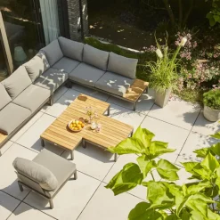 Loungemöbel | Loungesets*SIENA GARDEN Alvida Modul Mitte | Ranotex®-Gewebe grau