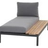 Loungemöbel | Loungesets*SIENA GARDEN Alvida Recamiere links | Ranotex®-Gewebe grau