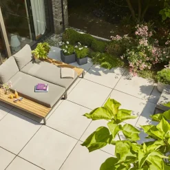 Loungemöbel | Loungesets*SIENA GARDEN Alvida Recamiere links | Ranotex®-Gewebe grau