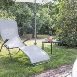 Gartenliegen*SIENA GARDEN Anco Gartenliege mit Kippfunktion | RANOTEX® hellgrau