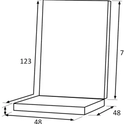 Sesselauflagen*SIENA GARDEN Anka Sesselauflage | Hochlehner 123 cm