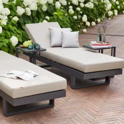 Loungemöbel*SIENA GARDEN Avenia Loungesofa | 3-Sitzer | Aluminium matt anthrazit