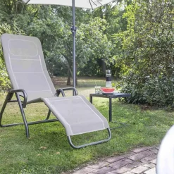 Gartenliegen*SIENA GARDEN Bito Gartenliege mit Kippfunktion | RANOTEX® taupe