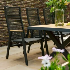 Move Sessel*SIENA GARDEN Bologna Move Gartensessel | Kordel RANOTEX® grau