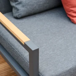 Loungemöbel*SIENA GARDEN Calera Move Loungesofa | 3-Sitzer | Texfabric mix-anthrazit