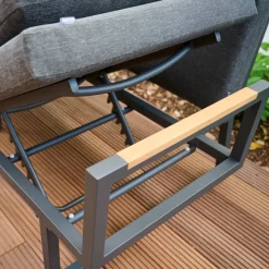Loungemöbel*SIENA GARDEN Calera Move Loungesofa | 3-Sitzer | Texfabric mix-anthrazit