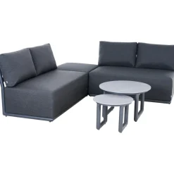 Loungemöbel | Loungesets*SIENA GARDEN Clifton Loungesofa | 2-Sitzer | Texfabric mix schwarz