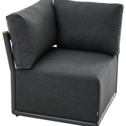 Loungemöbel | Loungesets*SIENA GARDEN Clifton Modul Ecke | Texfabric mix schwarz