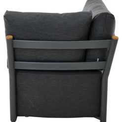 Loungemöbel | Loungesets*SIENA GARDEN Clifton Modul Ecke | Texfabric mix schwarz