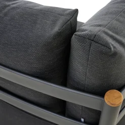 Loungemöbel | Loungesets*SIENA GARDEN Clifton Modul Ecke | Texfabric mix schwarz