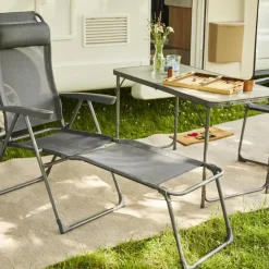 Camping*SIENA GARDEN Comfort Camping Fußteil | Ranotex®-Gewebe anthrazit