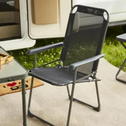 Camping*SIENA GARDEN Comfort Campingstuhl | Ranotex®-Gewebe anthrazit