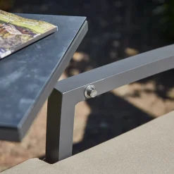 Gartenliegen*SIENA GARDEN Corido Gartenliege | Rattangeflecht charcoal-grey