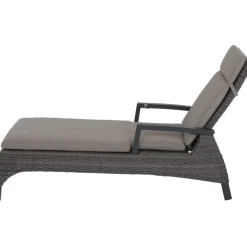 Gartenliegen*SIENA GARDEN Corido Gartenliege | Rattangeflecht charcoal-grey