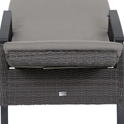 Gartenliegen*SIENA GARDEN Corido Gartenliege | Rattangeflecht charcoal-grey