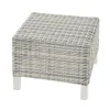 Gartenhocker*SIENA GARDEN Corido Hocker | Rattangeflecht ice grey