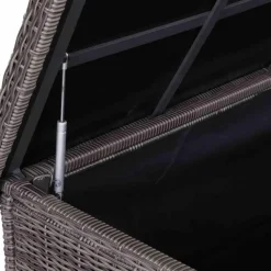 Kissenboxen*SIENA GARDEN Corido Kissenbox | Rattangeflecht charcoal grey