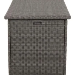 Kissenboxen*SIENA GARDEN Corido Kissenbox | Rattangeflecht charcoal grey