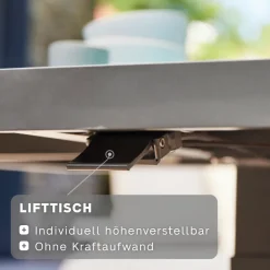 Höhenverstellbare Tische*SIENA GARDEN Corido Lifttisch | Keramik washed-grey