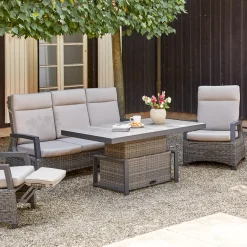 Höhenverstellbare Tische*SIENA GARDEN Corido Lifttisch | Keramik washed-grey
