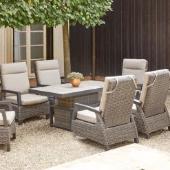 Höhenverstellbare Tische*SIENA GARDEN Corido Lifttisch | Keramik washed-grey