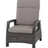 Loungemöbel*SIENA GARDEN Corido Loungesessel | Rattangeflecht charcoal-grey