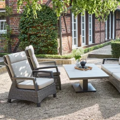 Loungemöbel*SIENA GARDEN Corido Loungesessel | Rattangeflecht charcoal-grey