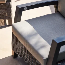 Loungemöbel*SIENA GARDEN Corido Loungesessel | Rattangeflecht charcoal-grey