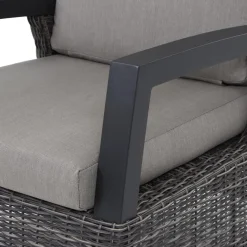 Loungemöbel*SIENA GARDEN Corido Loungesessel | Rattangeflecht charcoal-grey
