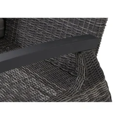 Loungemöbel | Loungesets*SIENA GARDEN Corido Loungesofa | 2-Sitzer mit Armlehne links | Rattangeflecht charcoal-grey