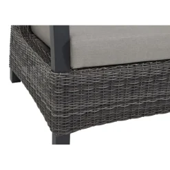 Loungemöbel | Loungesets*SIENA GARDEN Corido Loungesofa | 2-Sitzer mit Ammlehne rechts | Rattangeflecht charcoal-grey
