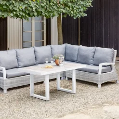 Loungemöbel | Loungesets*SIENA GARDEN Corido Modul Ecke | Rattangeflecht ice-grey