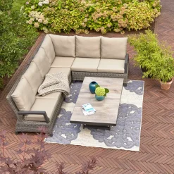 Loungemöbel | Loungesets*SIENA GARDEN Corido Modul Ecke | Rattangeflecht charcoal-grey