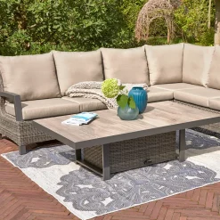 Loungesets | Loungemöbel*SIENA GARDEN Corido Modul Mitte | Rattangeflecht charcoal-grey