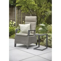 Wintergartenmöbel | Move Sessel*SIENA GARDEN Corido Move Gartensessel | Rattangeflecht charcoal-grey