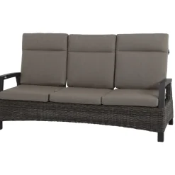 Loungemöbel*SIENA GARDEN Corido Move Loungesofa | 3-Sitzer | Rattangeflecht charcoal-grey