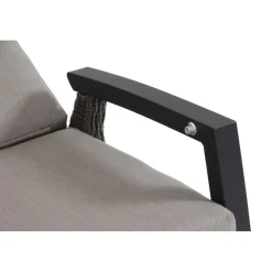 Loungemöbel*SIENA GARDEN Corido Move Loungesofa | 3-Sitzer | Rattangeflecht charcoal-grey