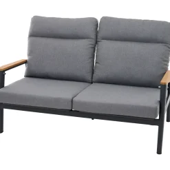 Loungemöbel | Gartenbänke*SIENA GARDEN Cortina Bank | 2-Sitzer | Kordel grau