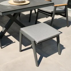 Gartenhocker*SIENA GARDEN Cortina Gartenhocker | RANOTEX® grau