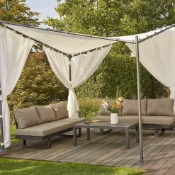 Pavillons*SIENA GARDEN Dach zu Pavillon Berlino 3x3 m, weiß