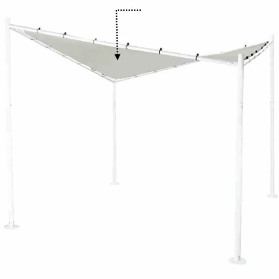 Pavillons*SIENA GARDEN Dachbezug hellgrau zu Berlino Pavillon 3x3 Meter