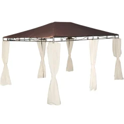 Pavillons*SIENA GARDEN Dachbezug mocca zu Toscana Pavillon 3x4 Meter