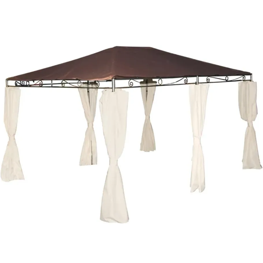 Pavillons*SIENA GARDEN Dachbezug mocca zu Toscana Pavillon 3x4 Meter