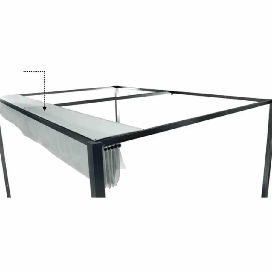 Pavillons*SIENA GARDEN Dachgarage hellgrau zu Sky Pavillon 3x4 Meter