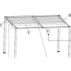 Pavillons*SIENA GARDEN Dachstrebe Mitte zu Sky Pavillon 4x3 Meter