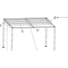 Pavillons*SIENA GARDEN Dachstrebe zu Sky Pavillon 4x3 Meter