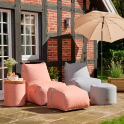 Wintergartenmöbel | Sitzsäcke*SIENA GARDEN FEEL.U Hocker | Polypropylen modern red