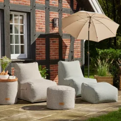 Wintergartenmöbel | Sitzsäcke*SIENA GARDEN FEEL.U Hocker | Polypropylen Soft Green